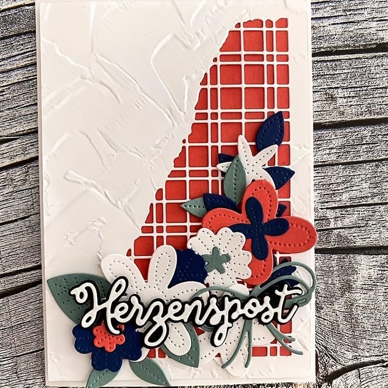 Lapoo 3D Backgrounds Frame Metal Cutting Die for Scrapbooking, New Cutting Dies DIY Album Card Making Decor Paper Craft Metal Die Cuts Party Wedding Decorations (Skew Border 5.1 x 3.8 in) - Image 2